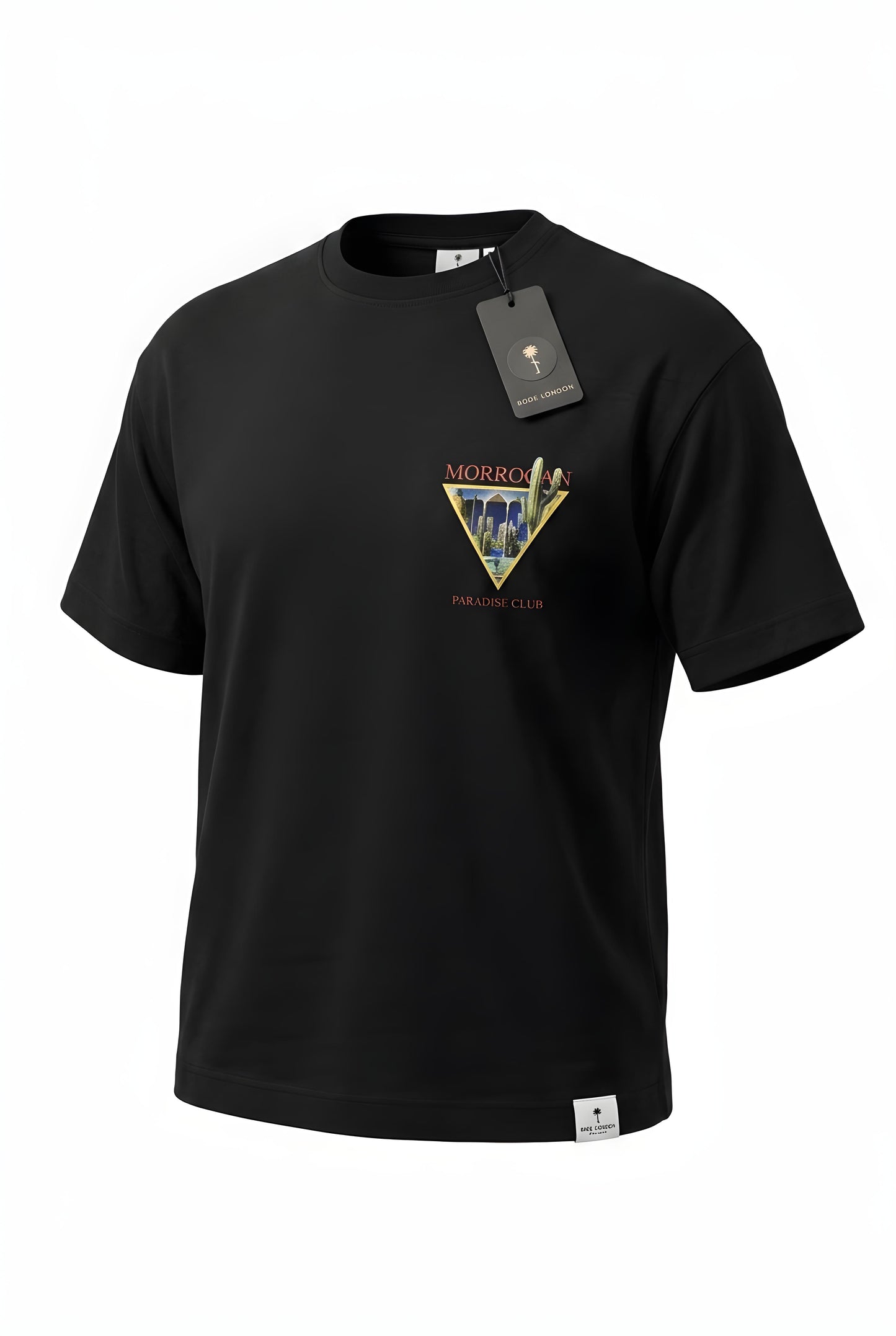 Rose London Moroccan Paradise Club Graphic T-Shirt - Black