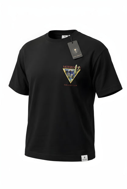 Rose London Moroccan Paradise Club Graphic T-Shirt - Black