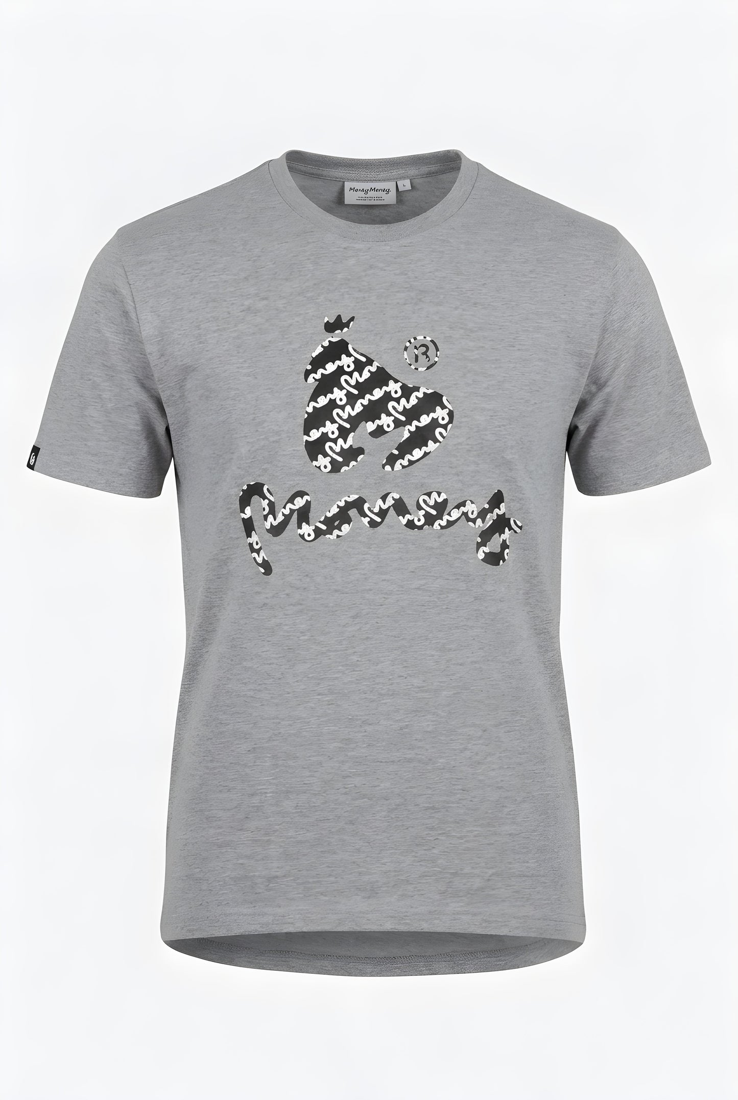 Money®️ Signature Logo Men's T-Shirt - Grey