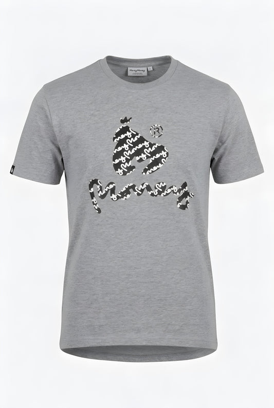 Money®️ Signature Logo Men's T-Shirt - Grey