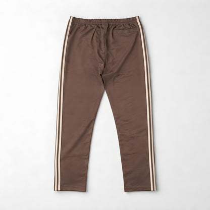 Adidas Originals Beckenbauer Track Pants — Earth Brown / Cream
