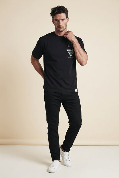 Rose London Moroccan Paradise Club Graphic T-Shirt - Black