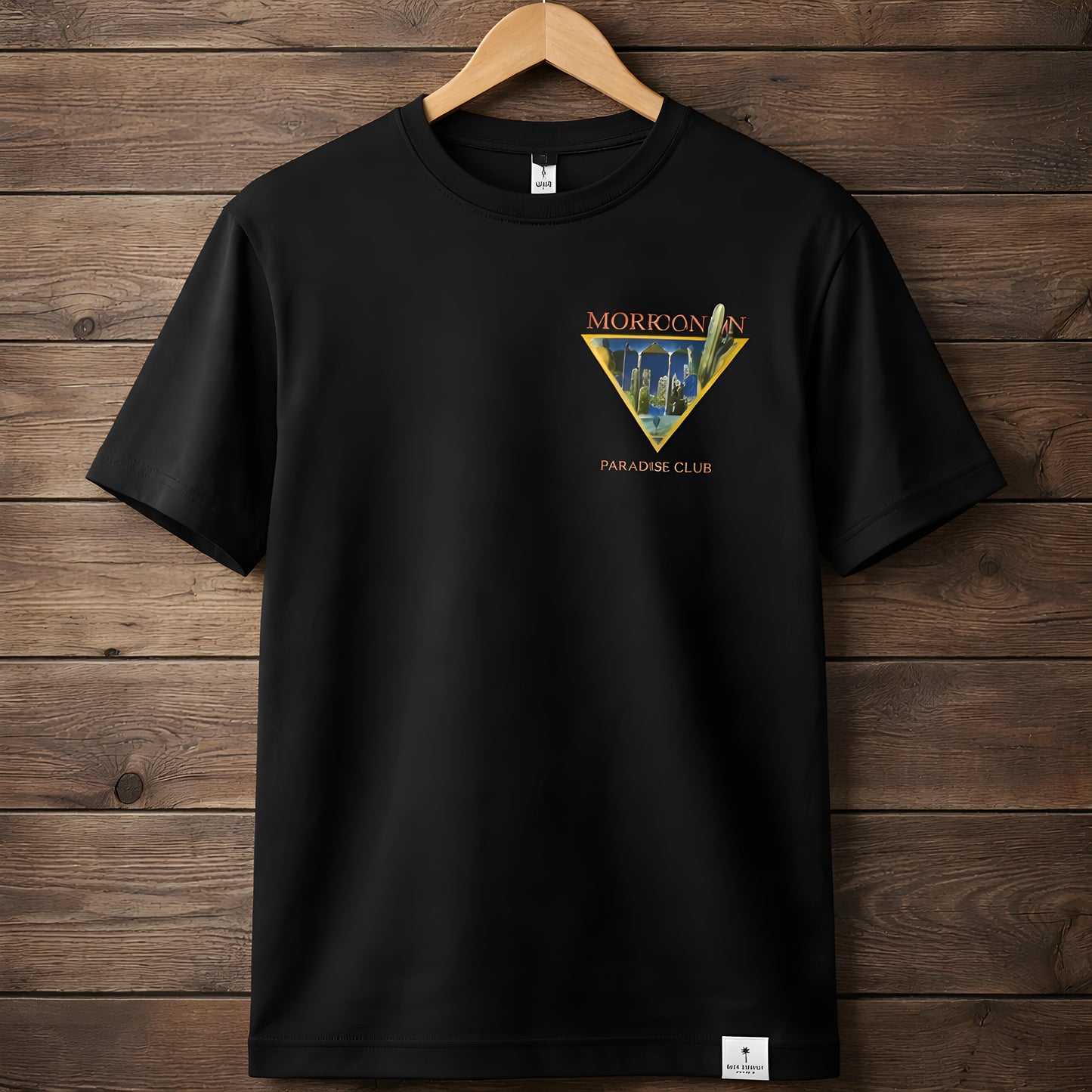 Rose London Moroccan Paradise Club Graphic T-Shirt - Black