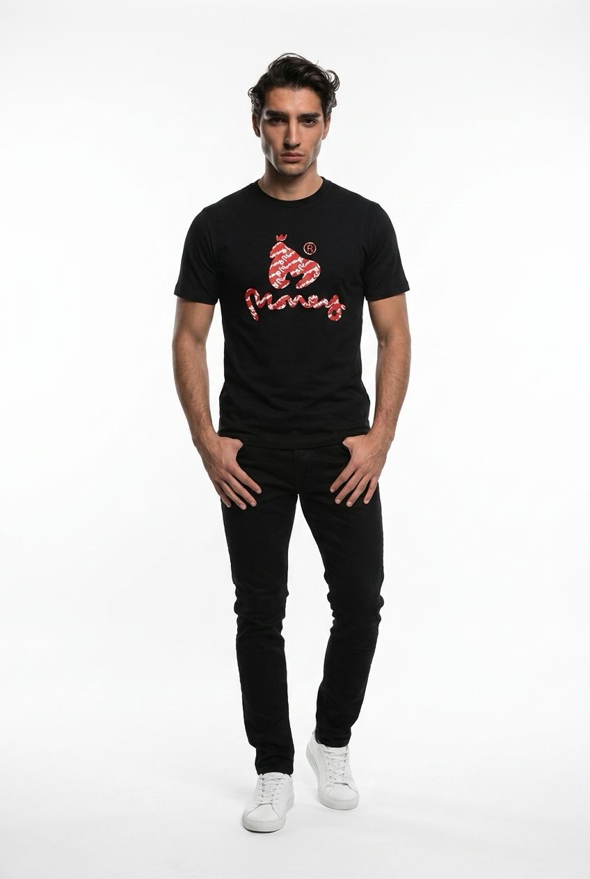Money®️ Signature Logo Men's T-Shirt - Black