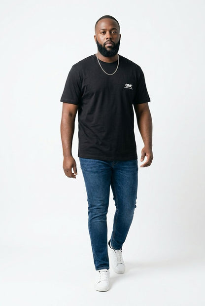 Jack & Jones OMC Off-Track Members' Club Graphic T-Shirt — Black