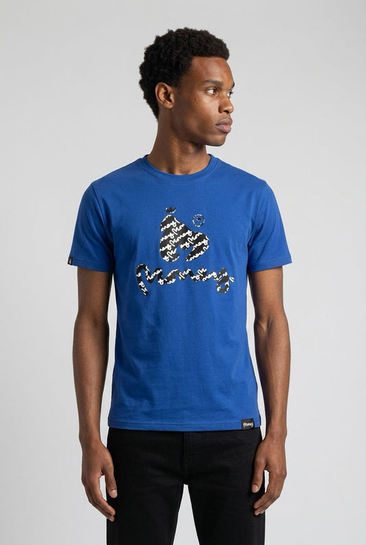 Money®️ Signature Logo Men's T-Shirt - BLUE